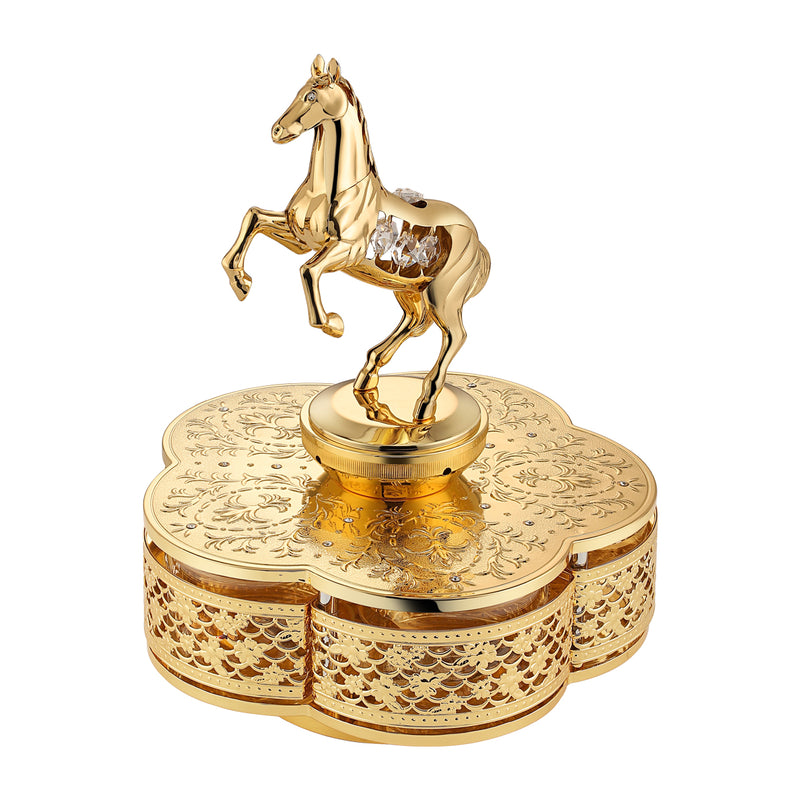 Horse 5pc candy bowl golden