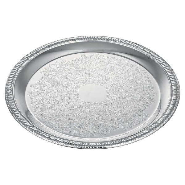 Buy German Silver Plates/Beautiful Silver Coated Tray for Decoration,  Diwali, Wedding, Return Gift & House Warming | Silver Plated Gift Item -  12Inch Online at Low Prices in India - Amazon.in