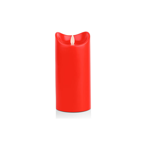 Flickering Candle Medium- Red