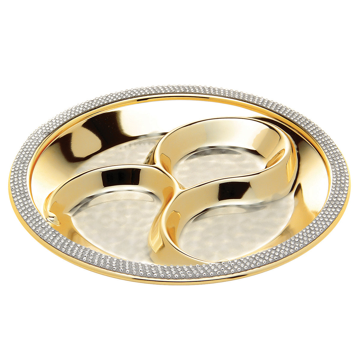 Shimmer Tray With 4 Comp- Gold