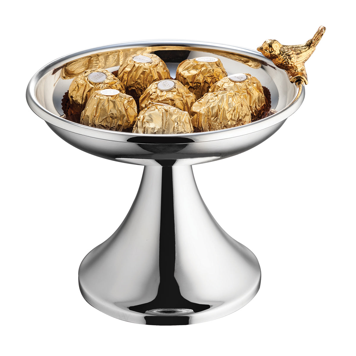 Golden Bird Bowl Silver