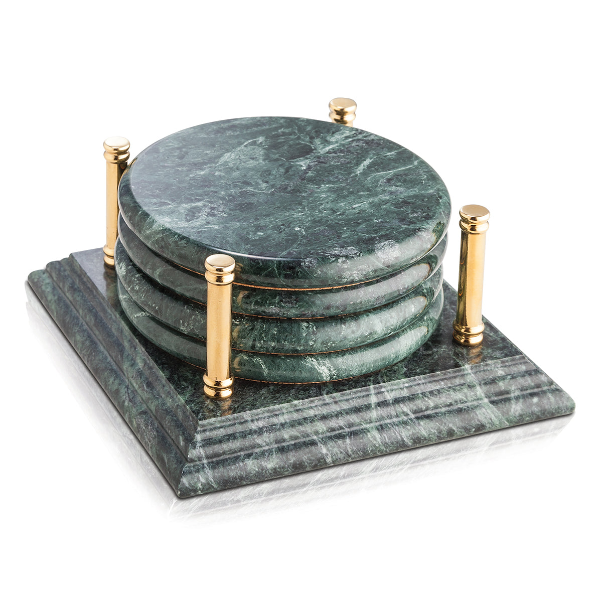 Set of 4 Coaster- Gold