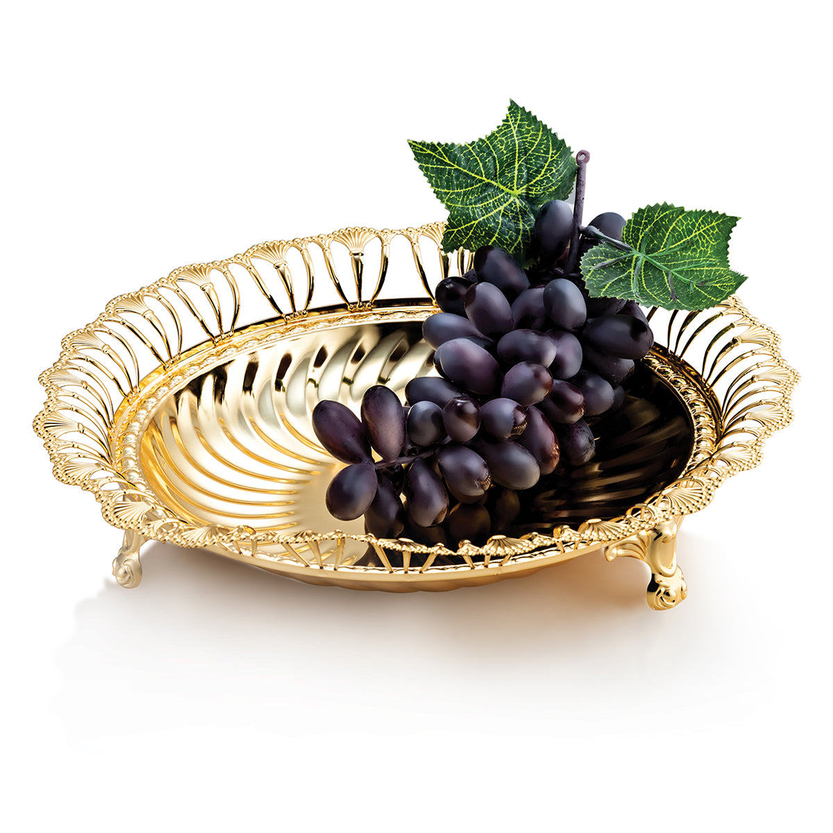 Golden Round Tray (10")