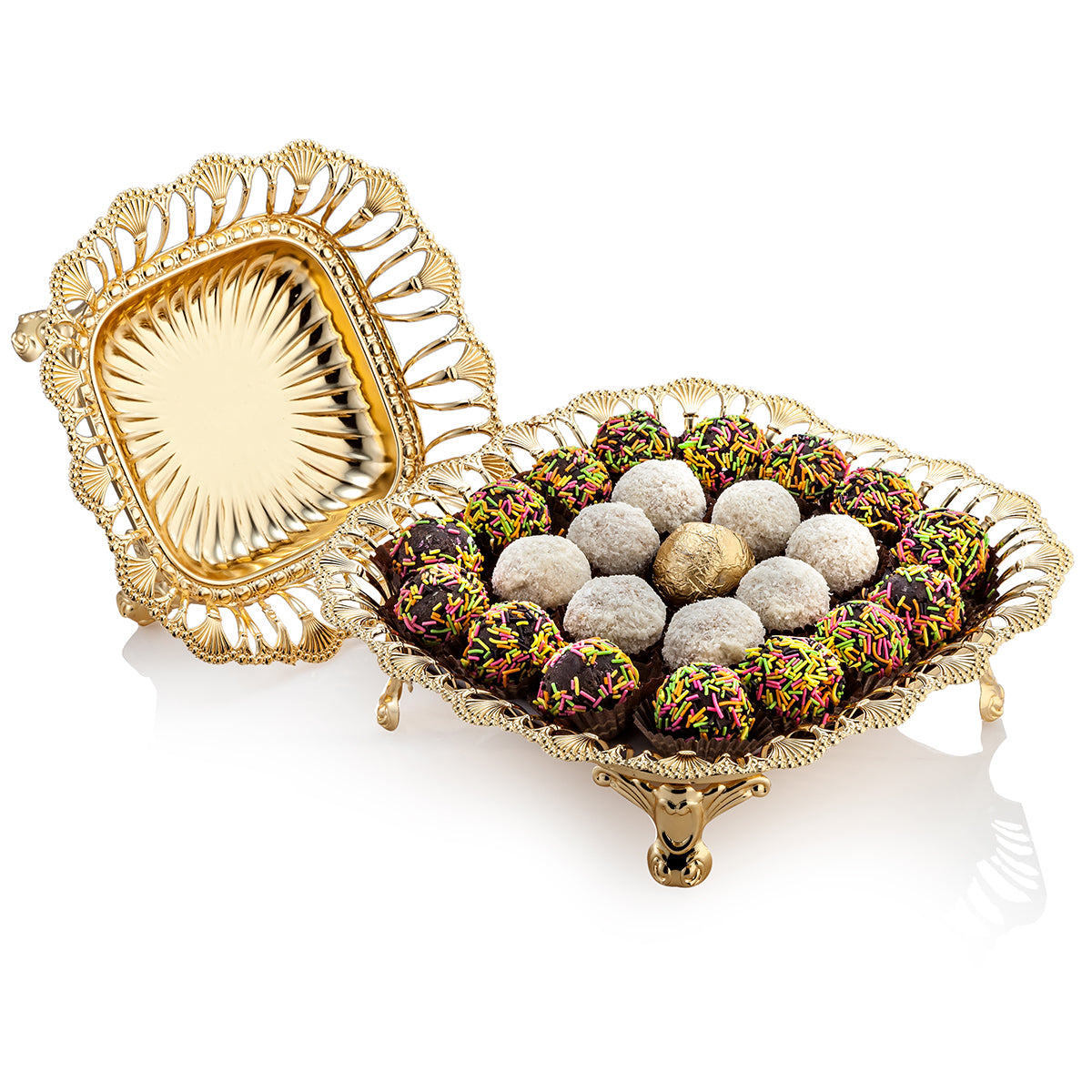 Golden Square Tray (10")