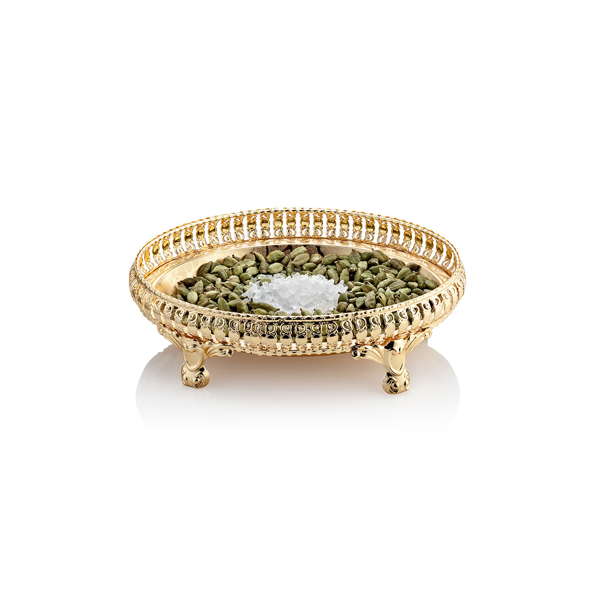 Oval Shape Platter (Golden)