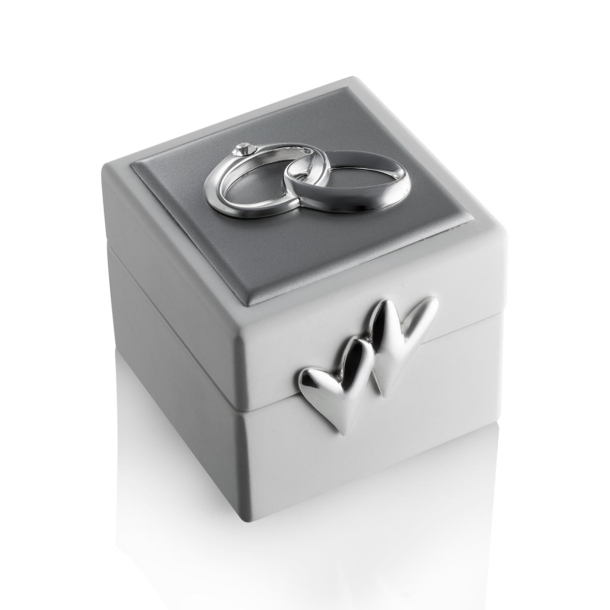 Buy Beautiful Wedding Ring Box Online - Silver from Momentz