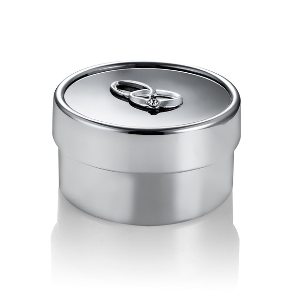 Double Ring Design Box- Silver