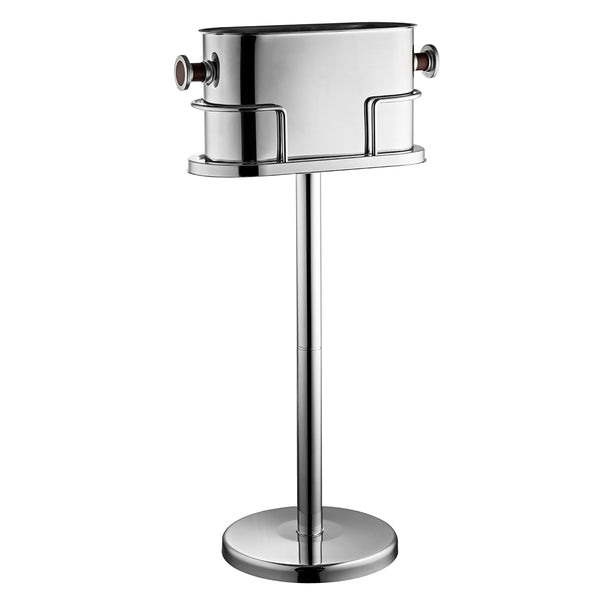 Champagne Bucket with Stand- Silver