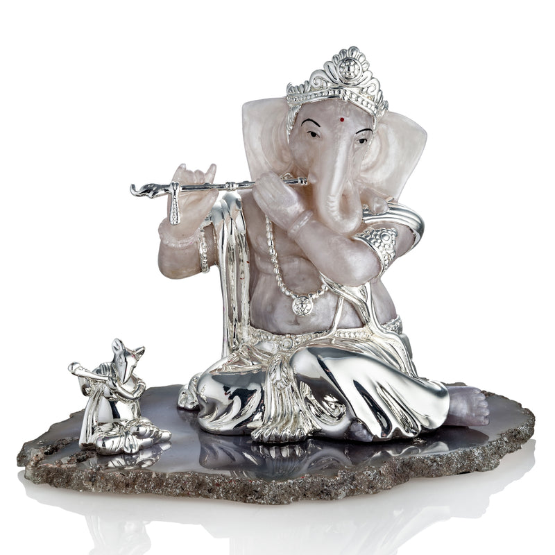 Murli Ganesha- Silver