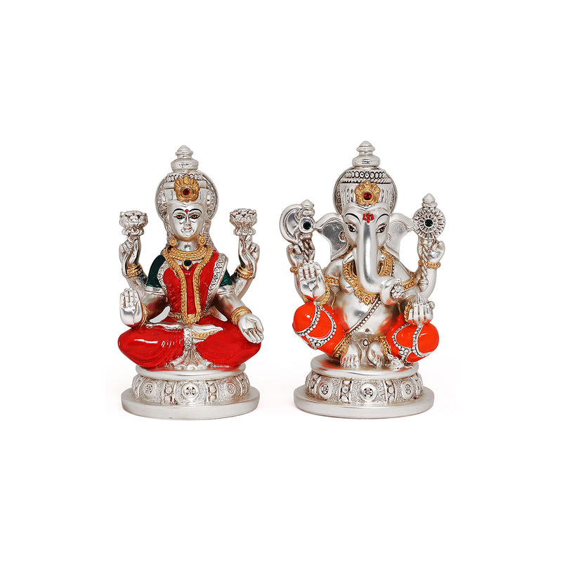 Colored Laxmi Ganesha
