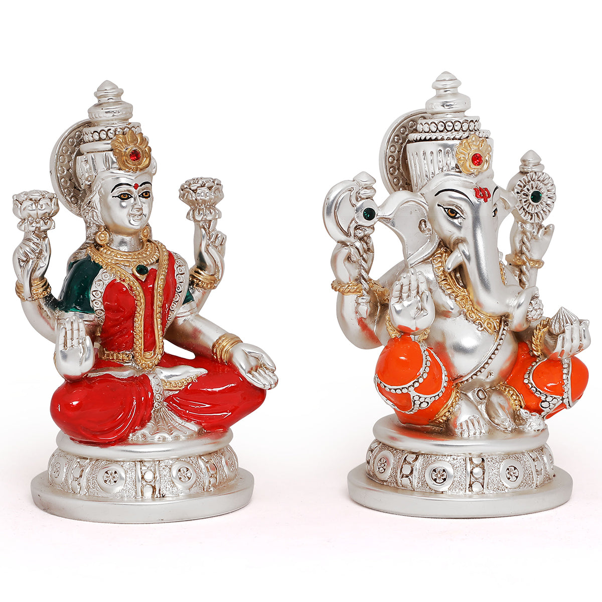 Colored Laxmi Ganesha