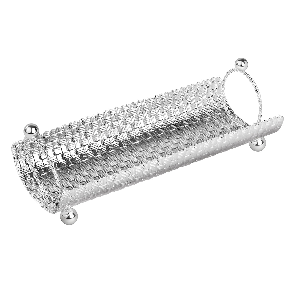 Cylindrical Shape Tray Silver