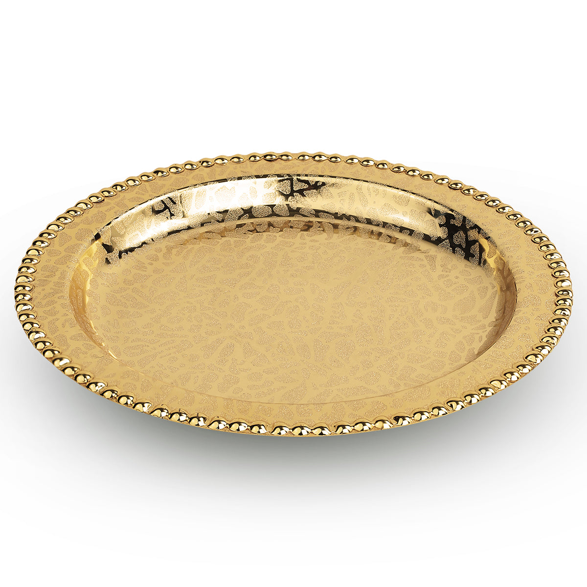 ROUND GOLDEN TRAY small
