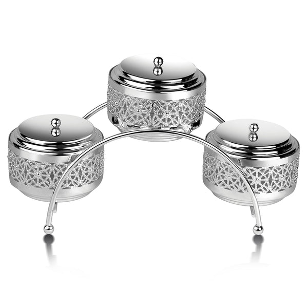 3-in-1 Bowl Set Silver