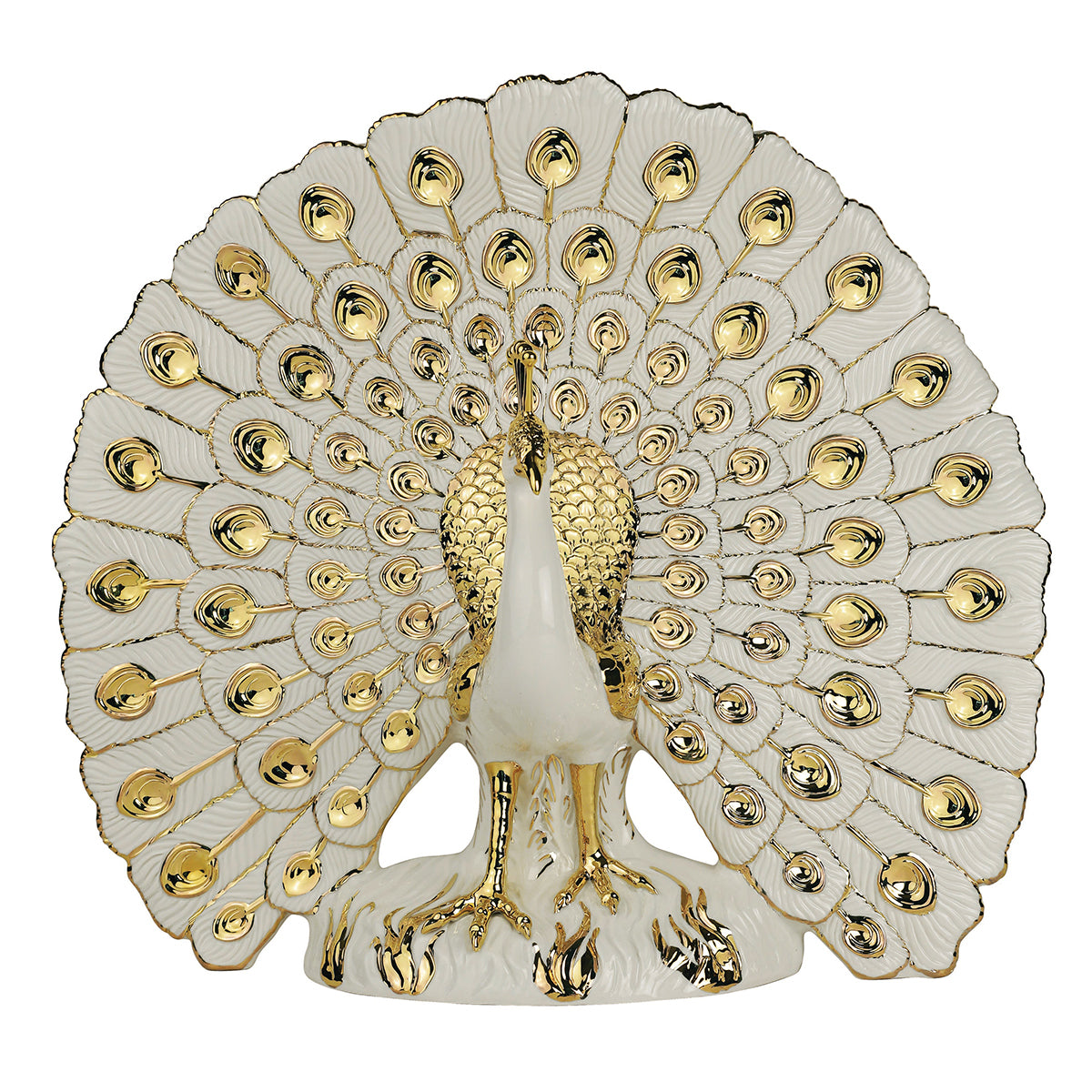 Peacock Porc. White