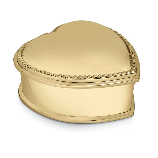 Heart Shape Trinket Box- Golden