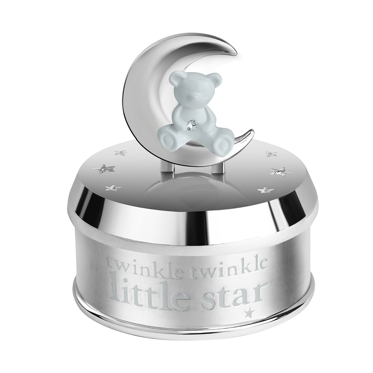 Teddy Icon Musical Ornament Blue