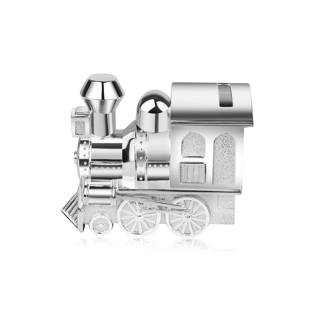 Train Money Bank Silver Gullak Piggy Bank Coin Box Money Saving Momentz