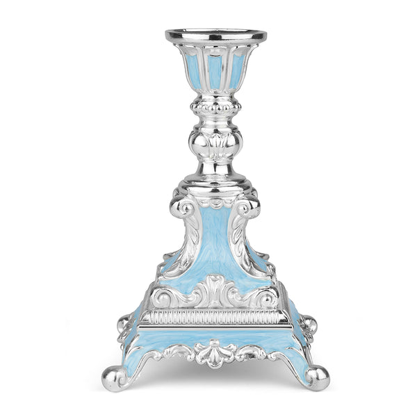 Enamel candle stand - Sky Blue