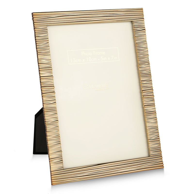 Striped Photo Frame Medium(5*7)- Gold