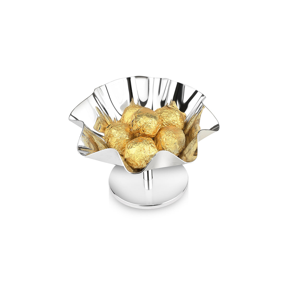 Curvy Floral Bowl with Stand