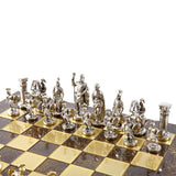 GREEK ROMAN Chess Brown