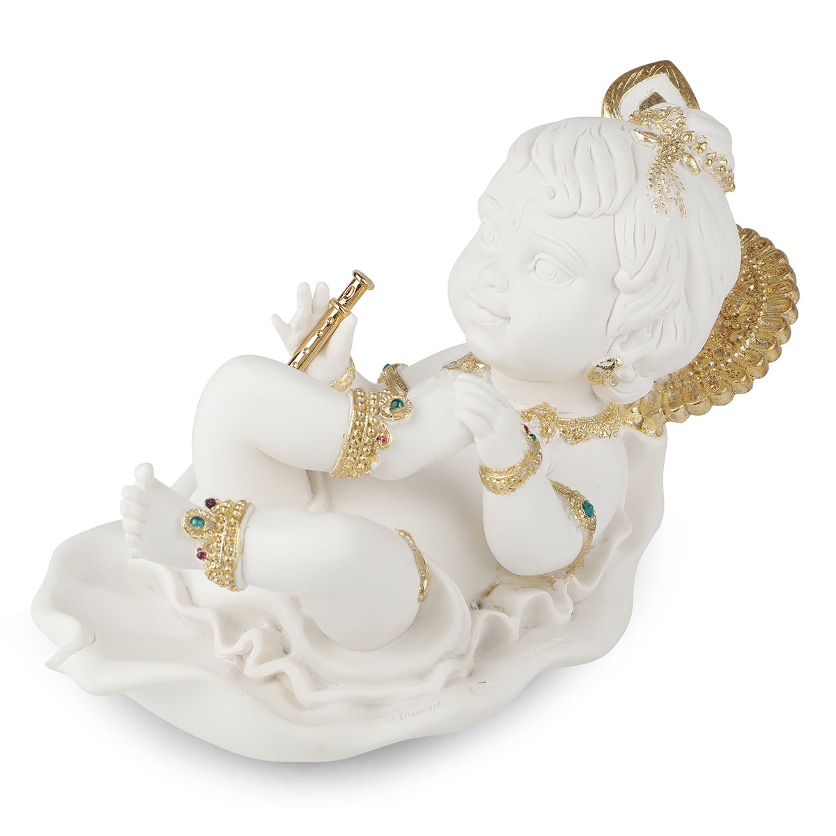 Bal gopal Krishna white (h-14 cm)