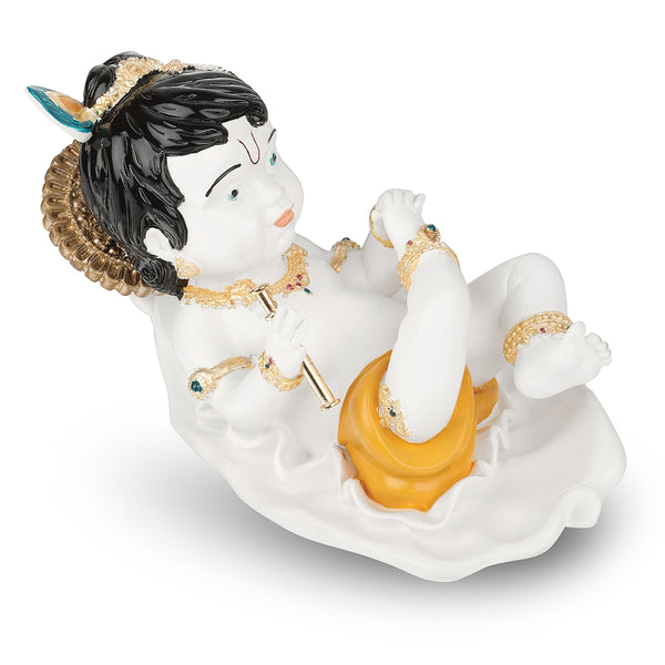 Bal gopal Krishna white color (h-14 cm)