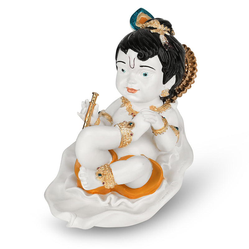 Bal gopal Krishna white color (h-14 cm)