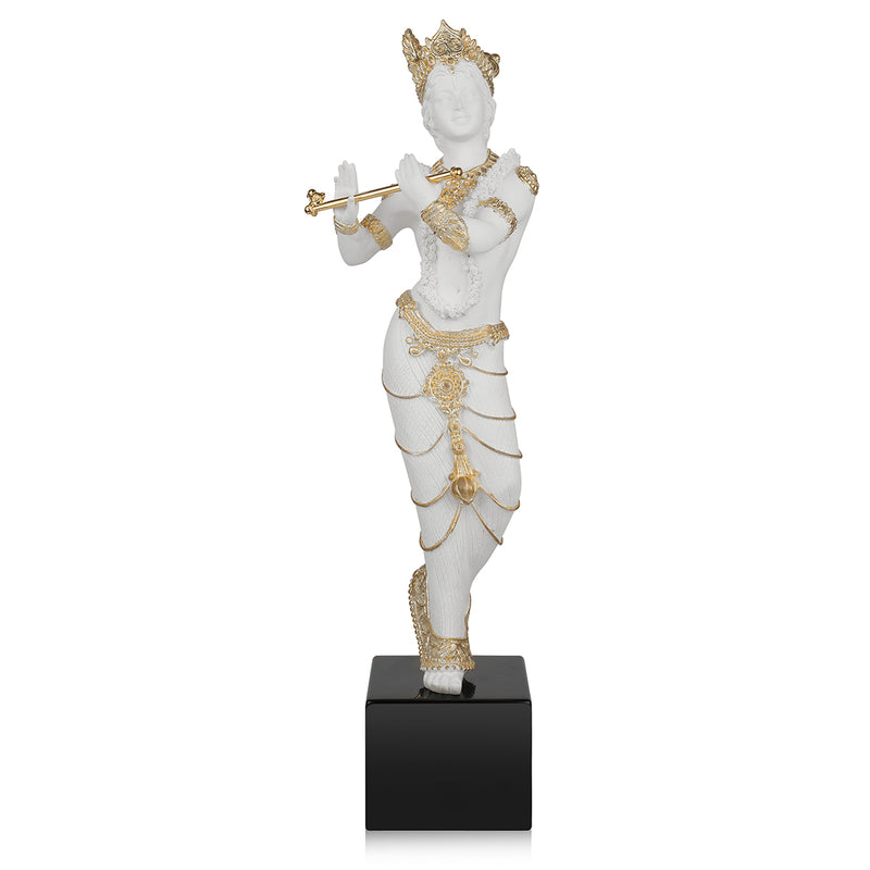 standing Krishna (h-48.5 cm)- White