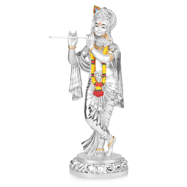 Krishna (h-38.5 cm) Silver