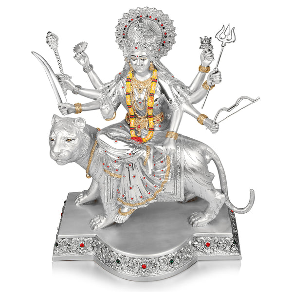 Maa Durga  Silver (H35cm) Super Large