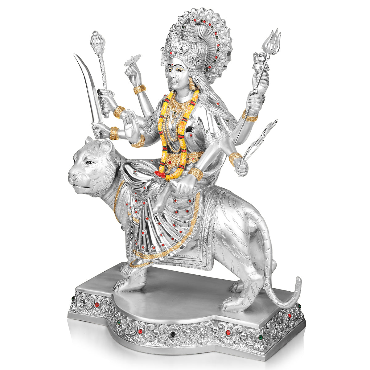 Maa Durga  Silver (H35cm) Super Large