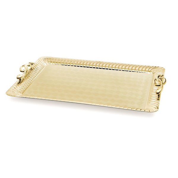 Rectangle Tray with Handle - Large (Golden)