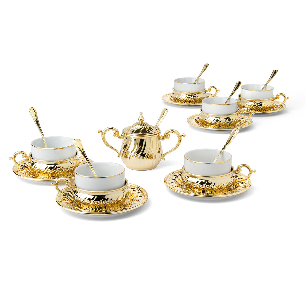 6Pcs Cup & Saucer Set