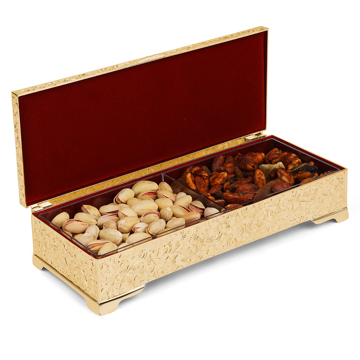 2 in 1 Golden Dry Fruit Box