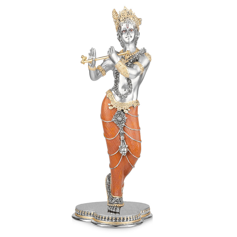 Standing Krishna (h-48.5 cm) Orange