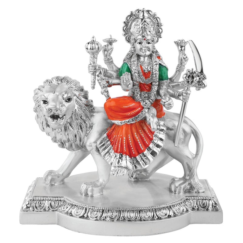 Colored Small Durga Maa (h-10 cm)