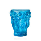 Lalique Bacchantes Vase Blue